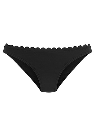 Scalloped Underwire Bikini Top, Scallop Classic Bikini Bottom product image (X28343BK)