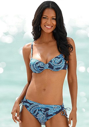 Pattern Mid Rise Bikini Bottom product image (X28348MUPR)