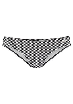 Gingham Push Up Bikini Top, Pattern Classic Bikini Bottom product image (X28357BDOT)