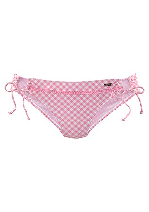 Gingham Triangle Bikini Top, Loop Classic Bikini Bottom product image (X28358RSWH_4)
