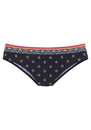 Patterned Underwire Bikini Top, Patterned Classic Bikini Bottom product image (X28363BKPR_2)