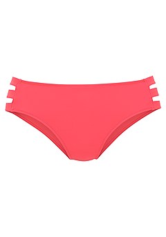 Strappy Triangle Bikini Top, Cut Out High Waisted Bikini Bottom product image (X28369CO_4)