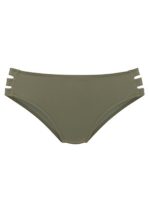 Strappy Triangle Bikini Top, Cut Out High Waisted Bikini Bottom product image (X28369OL_4)