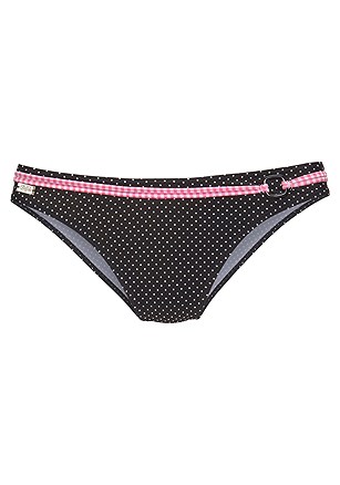 Gingham Push Up Bikini Top, Belted Classic Bikini Bottom product image (X28401BKRS_4)