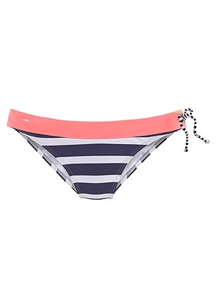 Striped Push Up Bikini Top, Striped Classic Bikini Bottom product image (X28403NVST_3)