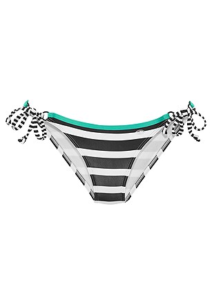 Striped Triangle Bikini Top, Striped Cheeky Bikini Bottom product image (X28404.BKMN.3)