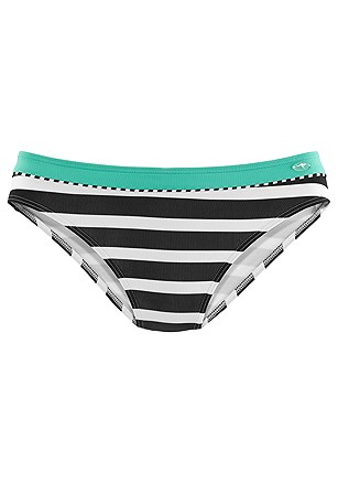 Striped Underwire Bikini Top, Striped Classic Bikini Bottom product image (X28405.BKMN.3)