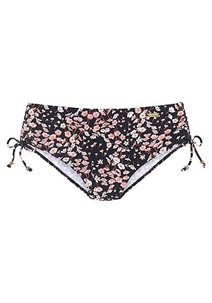 Floral Underwire Bikini Top, Ruched Midrise Bikini Bottom product image (X28421.BKPR.2)