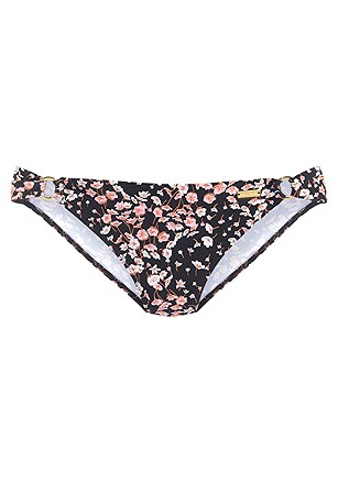 Floral O-Ring Triangle Bikini Top, Floral Classic Bikini Bottom product image (X28422.BKPR.2)