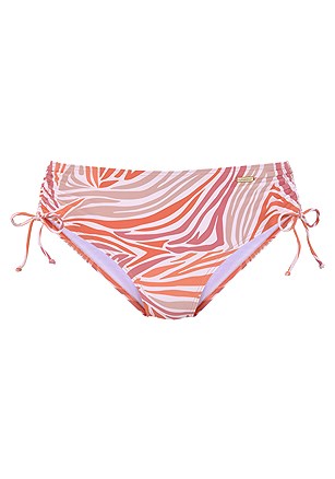Zebra Print Underwire Bikini Top, Zebra Print Mid Rise Bikini Bottom product image (X28442.ORMU.1)