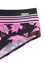 Black & Pink Printed Mid Rise Bikini Bottom X28456 - alt image - 4