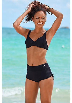 Side Tie Swim Shorts product image (X28471.BK.1)