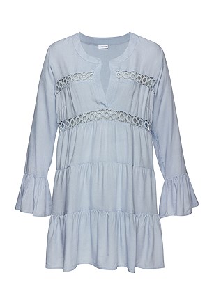 Flowy Flared Sleeve Dress product image (X29155.LB.3)