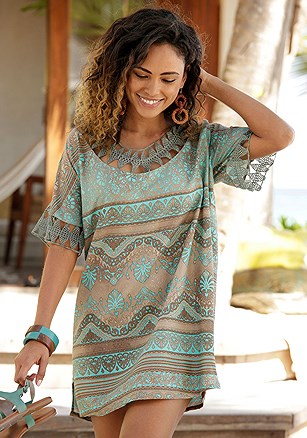 Boho Print Cover Up product image (X29473TQPR)