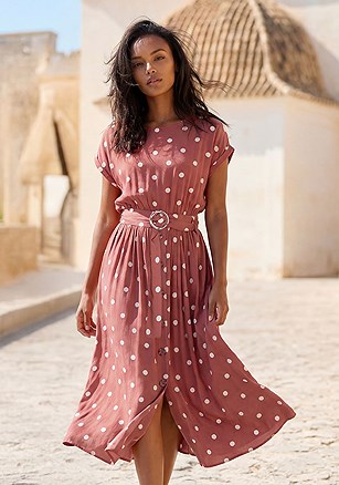 Belted Polka Dot Dress product image (X29516.MVDT.1.B022426)