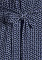 Black & Navy Short Sleeve Print Dress X29533 - alt image - 4