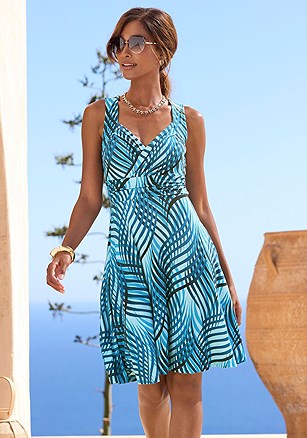 Sleeveless Wrap Look Dress product image (X29570.BLPR.1)