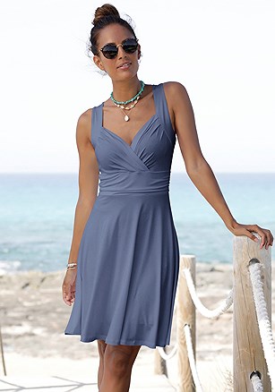 Sleeveless Wrap Look Dress product image (X29570.SMBL.1)