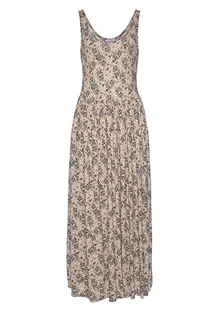 Printed Scoop Neck Dress product image (X29666.BKBE.3.A)