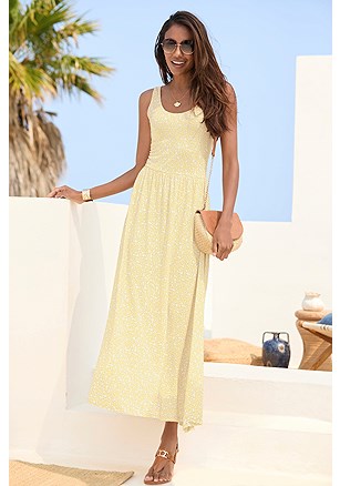 Printed Scoop Neck Dress product image (X29666.YL.1)