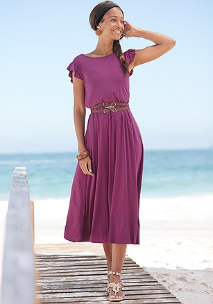 Flutter Sleeve Dress product image (X29704.PU.1G)