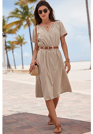 Short Sleeve A-Line Dress product image (X29727.SA.1)