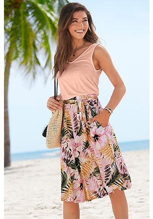 Sleeveless 2-In-1 Look Dress product image (X29729.RSMU.1)