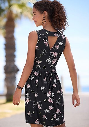 Open Back Detail Dress product image (X29807.BKMV.1.2)