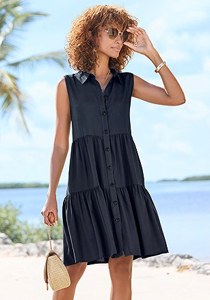 Tiered Shirt Dress product image (X29841.NV.1.INES)