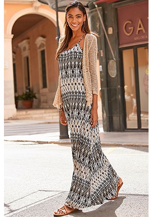Crossed Strap Maxi Dress product image (X30003-BKCR)