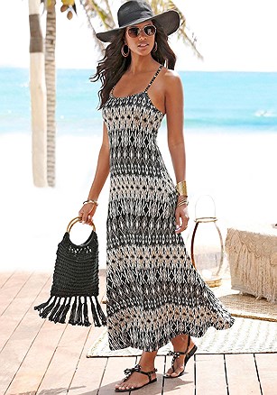 Crossed Strap Maxi Dress product image (X30003-BKCR_01)
