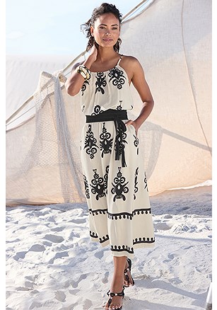 Ornamental Print Dress product image (X30312.SABK.1)