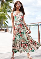 linen dresses near me Linen Maxi Dress with Pockets main image 1