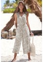 Light Green Multi Mixed Print Jumpsuit X31315 - alt image - 1