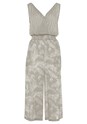 Light Green Multi Mixed Print Jumpsuit X31315 - alt image - 3