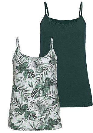 2 Pk Ruched Tank Tops product image (X33023.GRMU.3.1.1.A)