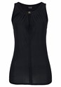 Black Sleeveless Keyhole Top X33034 - alt image - 2