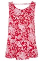 Red & White Sleeveless Tank Top X33081 - alt image - 3