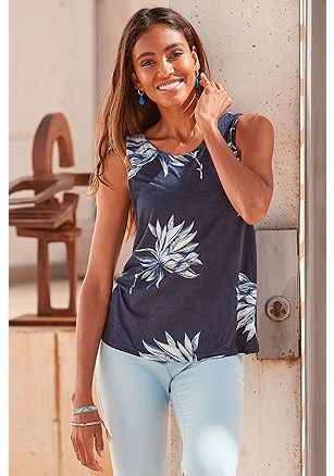 Patterned Tank Top product image (X33081DBMU_1.BS)