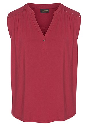 Ruched Tank Top product image (X33091-RD-02)
