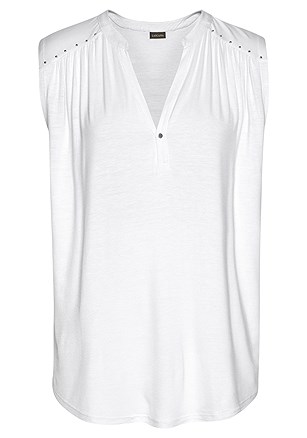 Ruched Tank Top product image (X33091WH_2)