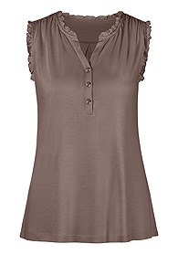 Lascana Ruffle Top Sleeveless Tops for Women | Summer Styles by LASCANA