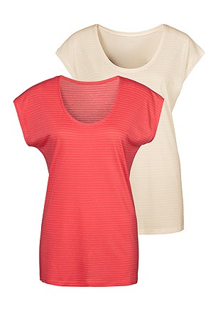2 Pk Short Sleeve Tops product image (X34098COOW_2)