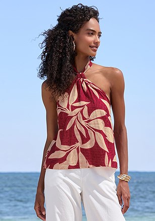 Halter Neck Print Top product image (X341033.RDSA.1)