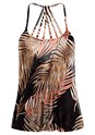 Brown & Apricot Strappy Racerback Top X34140 - alt image - 3