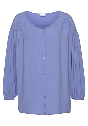 Flowy Button Up Blouse product image (X34480.BL.3)