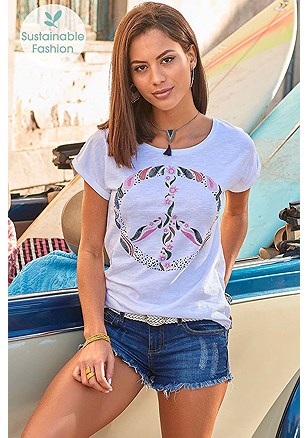 Boho Graphic Print Top product image (X34492-WH_1)