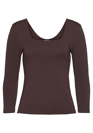 Square Neck Long Sleeve Top product image (X34497.AB_3)