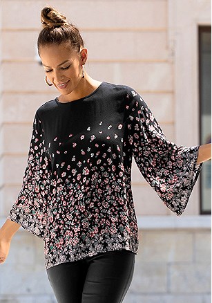 Floral Patterned Blouse product image (X34558.BKPR.1)