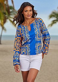 Lascana Ruffle Top Long Sleeve Tops for Women | Versatile Fashion by LASCANA